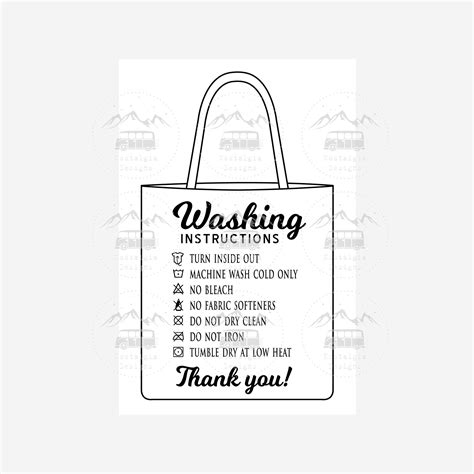 tote bag care instructions